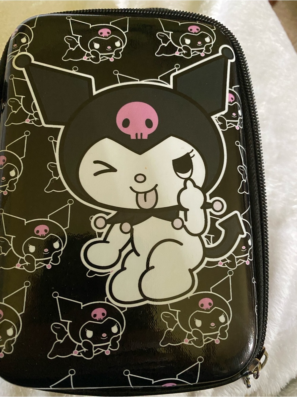 Kuromi Hard Case Crossbody Purse 5”x7”